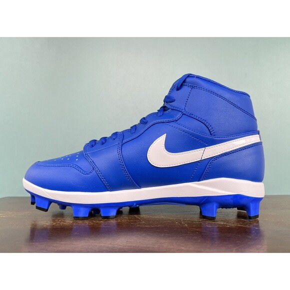 Nike Air Jordan 1 Retro MCS Game Royal Baseball Cleats Men's Sz 11.5 AV5354-401 - Picture 3 of 11